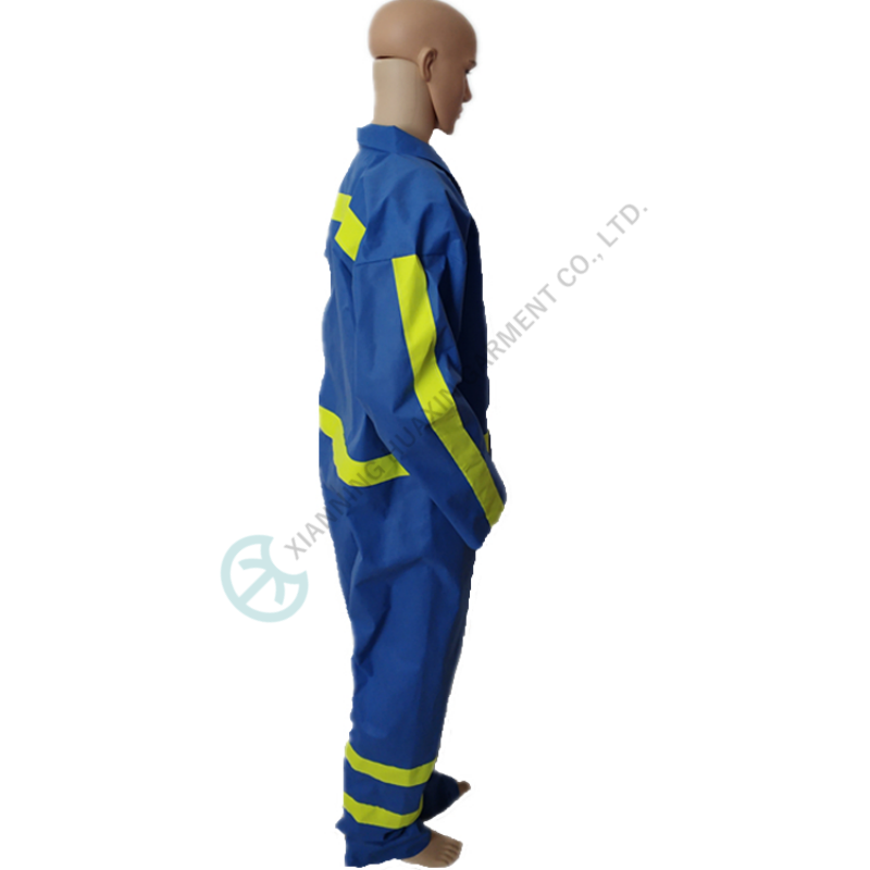 coverall with reflective stripes