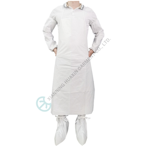 使い捨て不織布ミクロポーラスエプロン