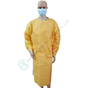 CE EN14126 chemical resistant gowns transparent tape seam Type3B