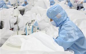 Well controlled contaminant-free work shop Xianning Huaxin Garment Co., Ltd. factory