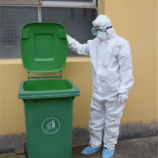 two way zipper garments with flap over microporous 