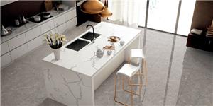 Inorganic Quartz Jumbo Slab Solid Color For outdoor living Island Countertop And Table Top