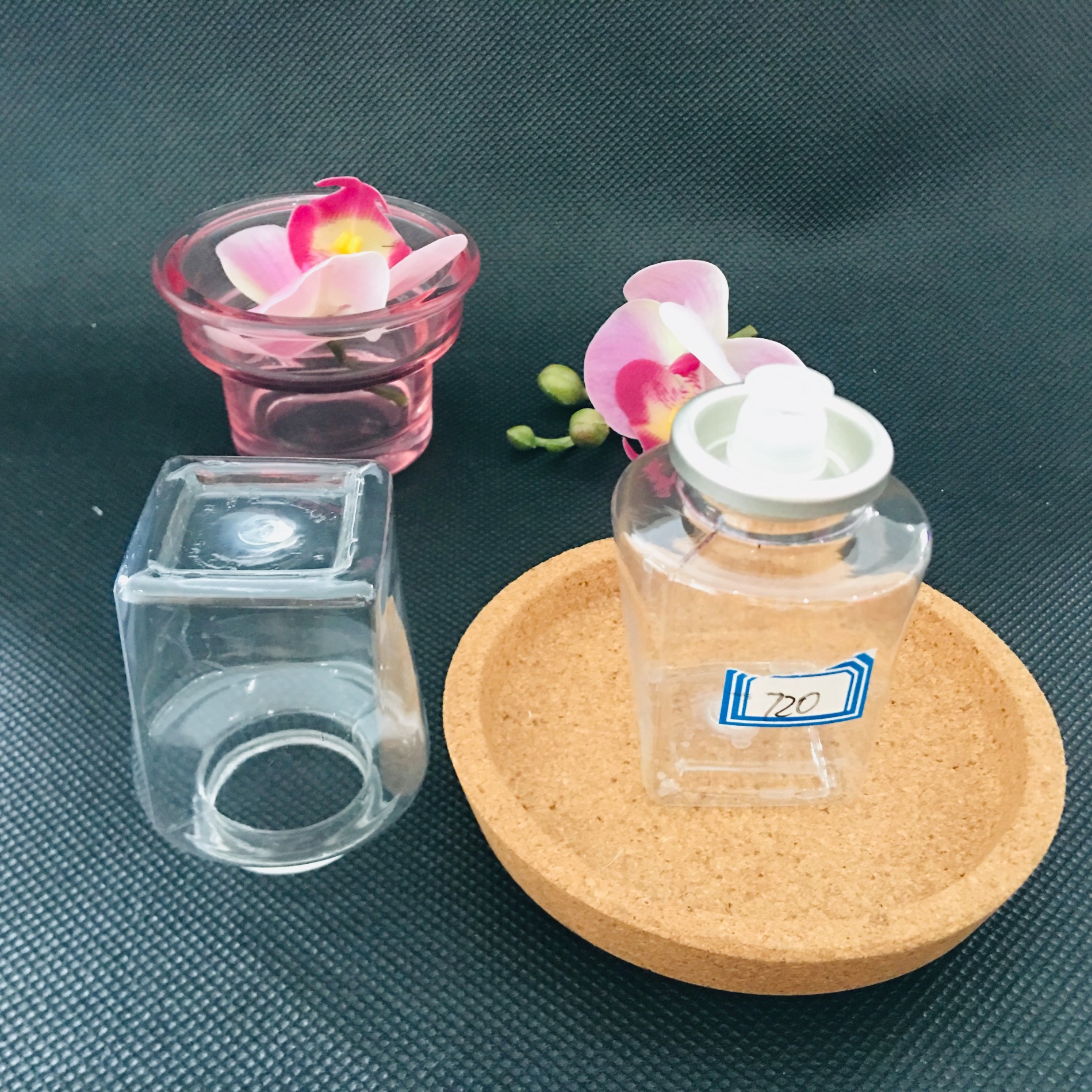 Square Bottom Candle Oil Bottle