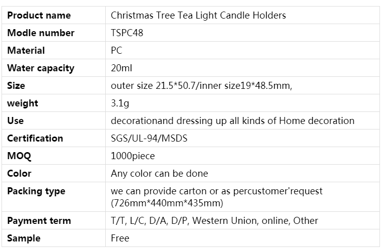 candelabros de luz de té de árbol de navidad
