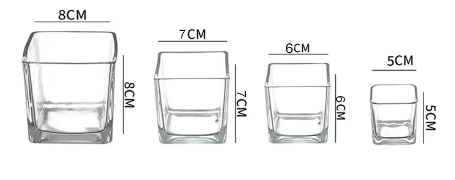 glass candle holders for making candles