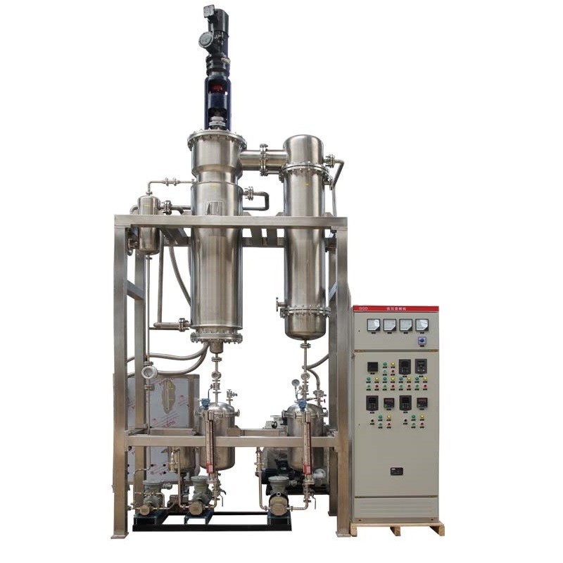 Thin Film Distillation For Ethanol Solvent Recovery