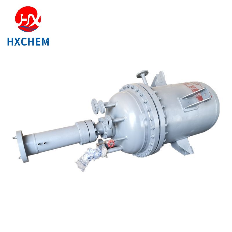 Elliptical top entry pressure reactor autoclave vessels with agitator