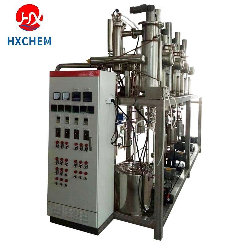 Triple-Stage Wiped Film Molecular Continuous Distillation System