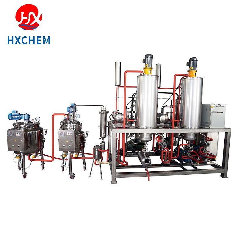 Dual stage cbd oil molecular distillation equipment