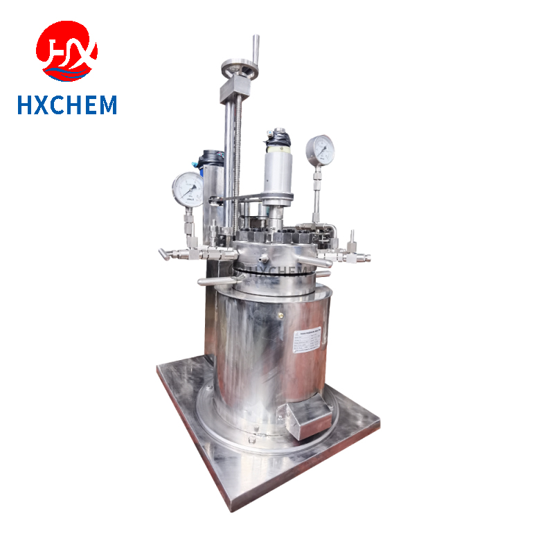 Lab pressure reactors with head lifting & lowering