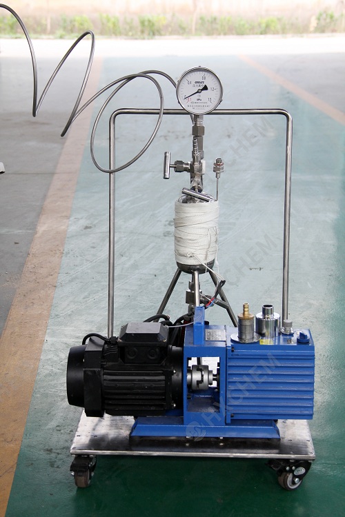 Lab pressure reactor with vacuum