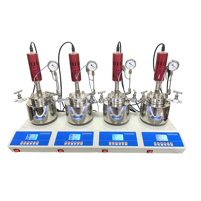 Multistage bench top continuous stirred tank reactor