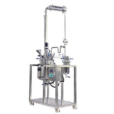 Stainless steel distillation reactor with reflux system
