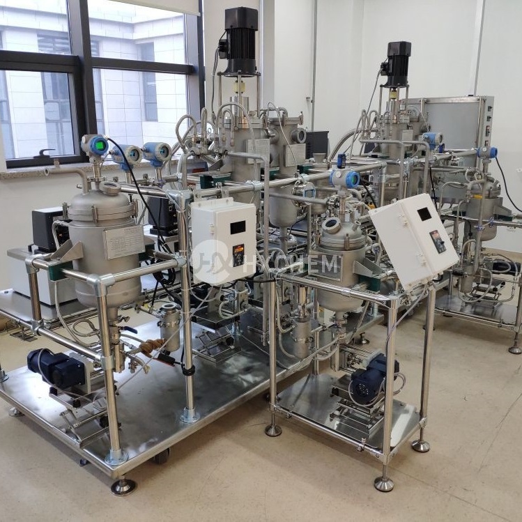 Two stage laboratory stainless steel wiped film molecular distilation