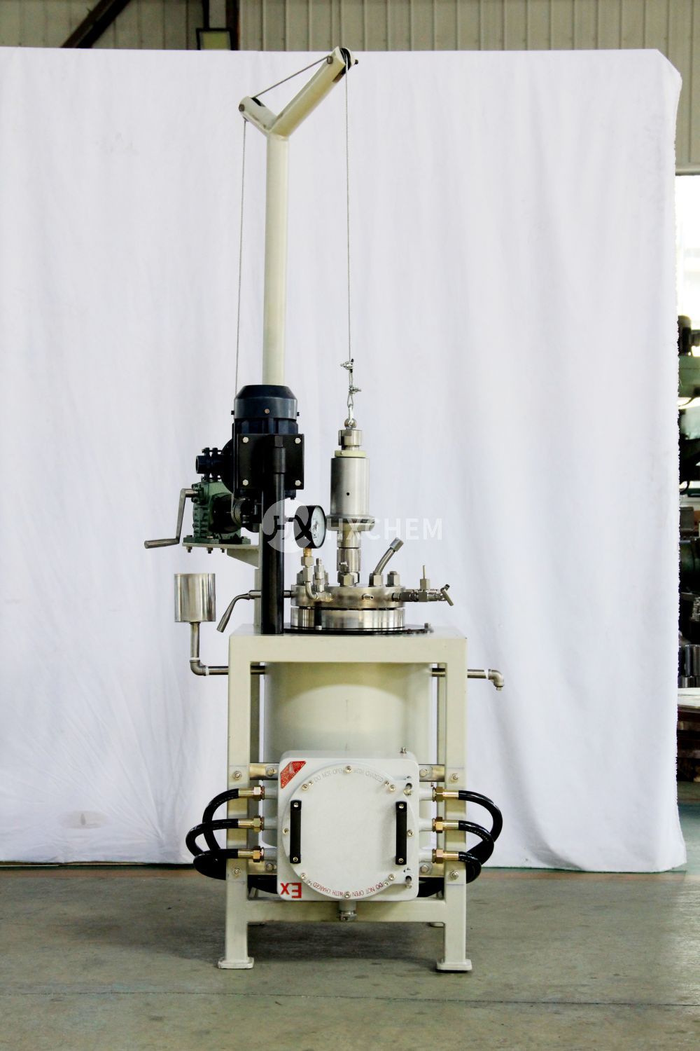 Laboratory manual lifting explosion proof pressure reactor