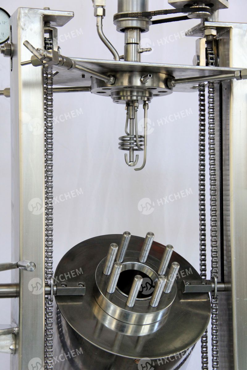 Chain lifting lab pressure autoclave reactor