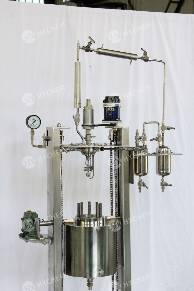 Chain lifting lab pressure autoclave reactor