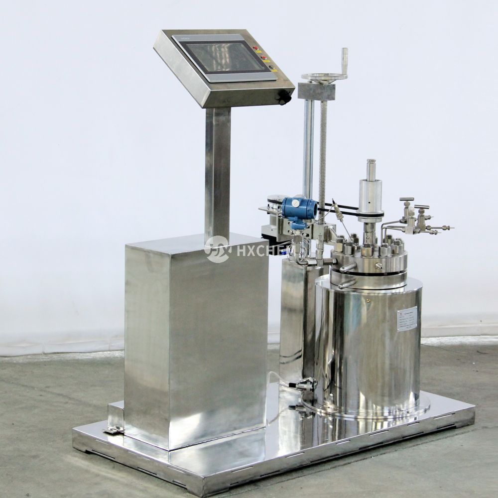 Touch screen control floor stand lab pressure reactor