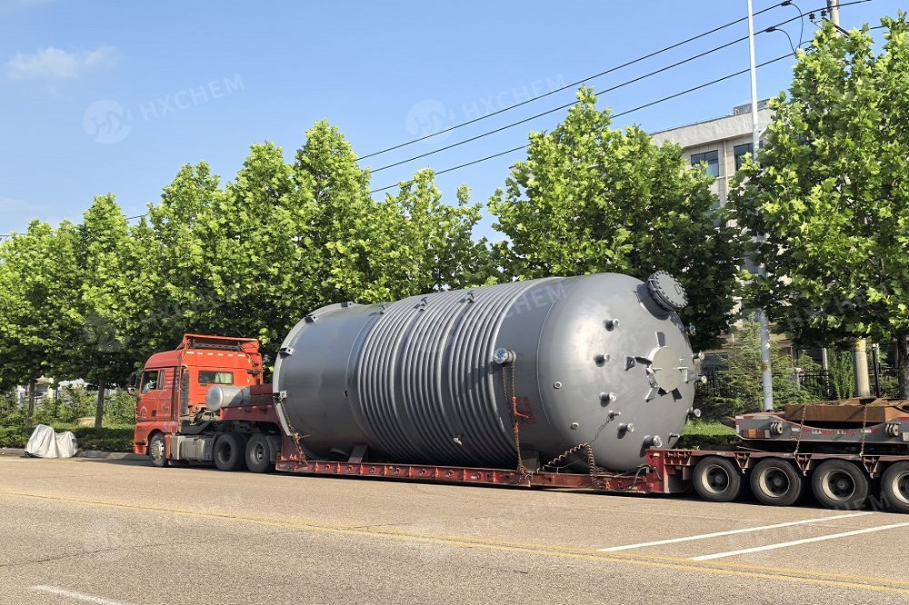 80m3 stainless steel cladding pressure reactor vessels