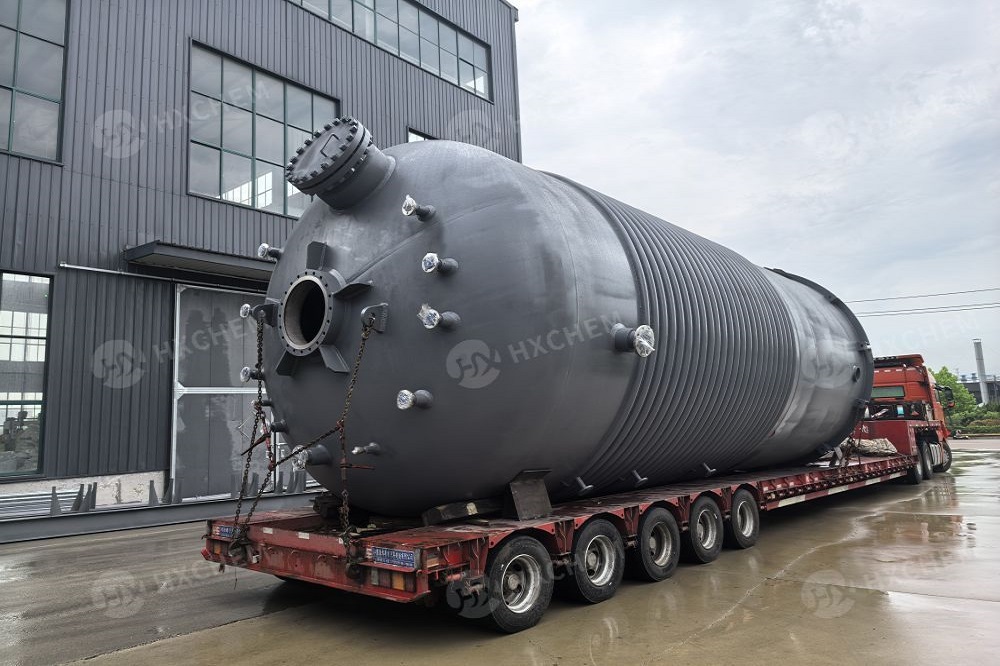 80000L stainless steel cladding pressure reactor vessels delivery