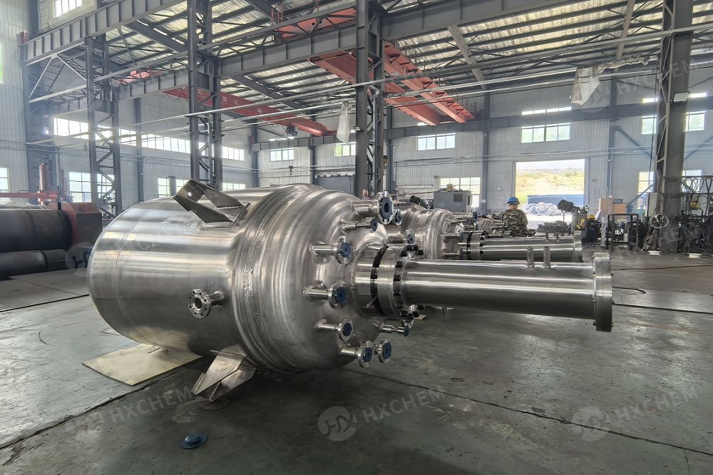 3000l stainless steel hydrogenation reactor hydrotest and installation