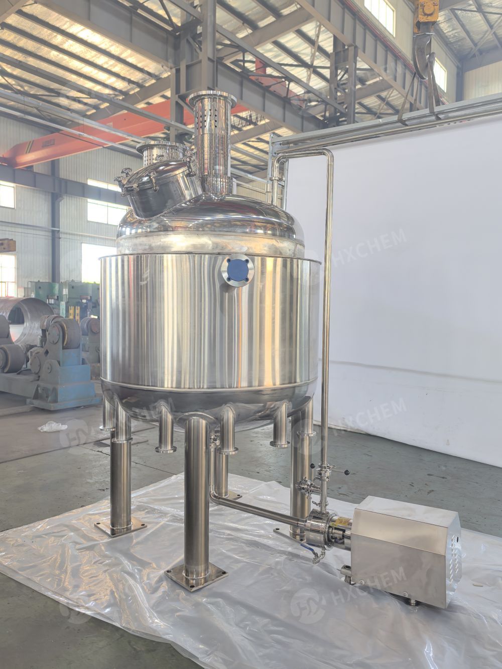 Stainless steel emusifying reactor