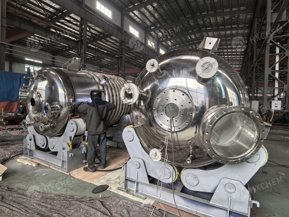 Industrial stainless steel reactors