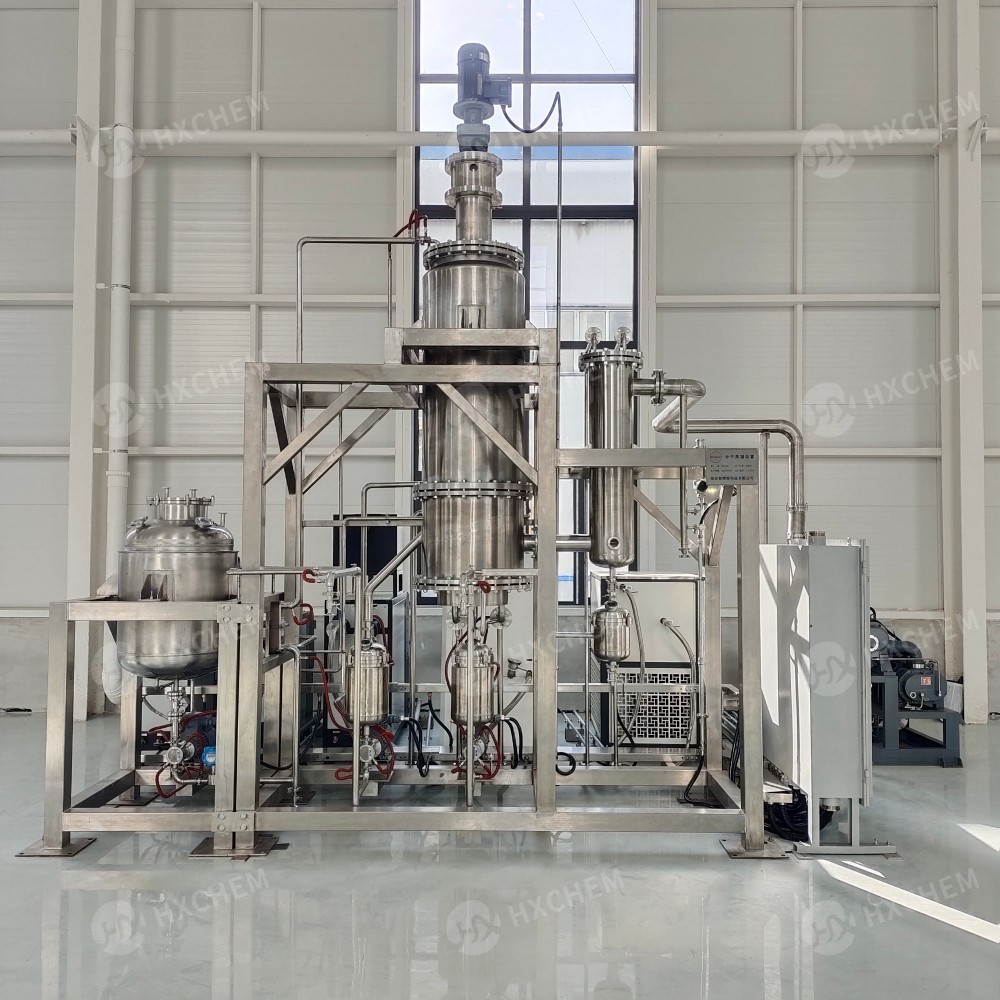 Supply 200kg/h 2m2 short path distillation unit for essential oil