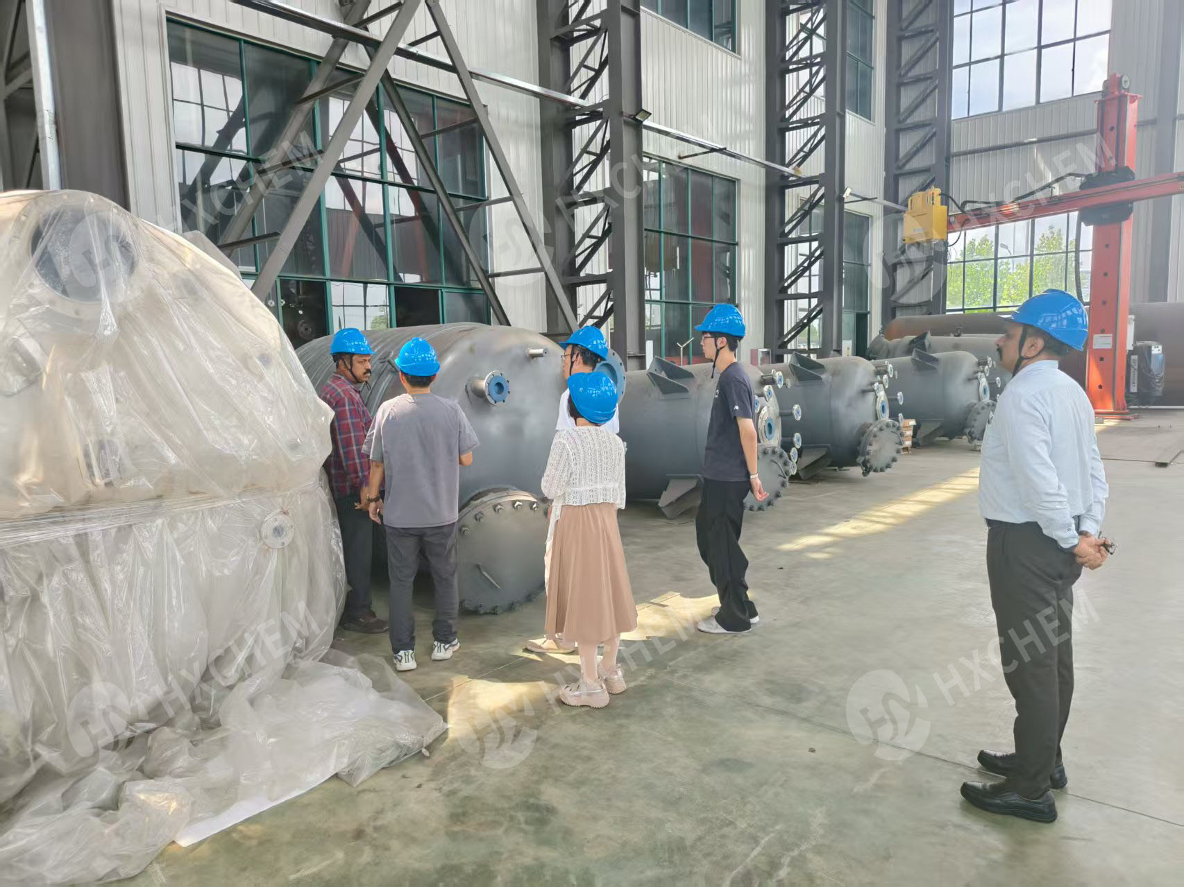 The clients were deeply impressed by the large scale