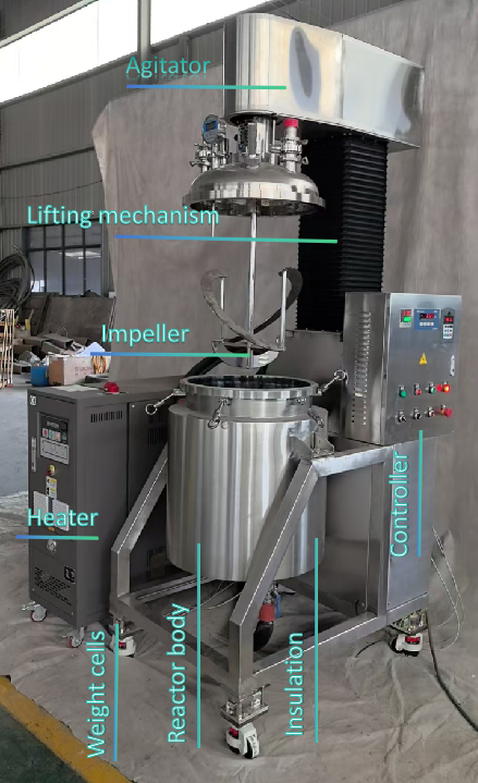 100L stainless steel mixing tank