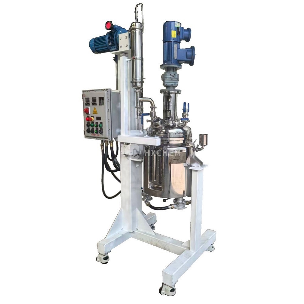 50 λίτρων ηλεκτρικός ανυψωτικός εργαστηριακός αντιδραστήρας από ανοξείδωτο χάλυβα