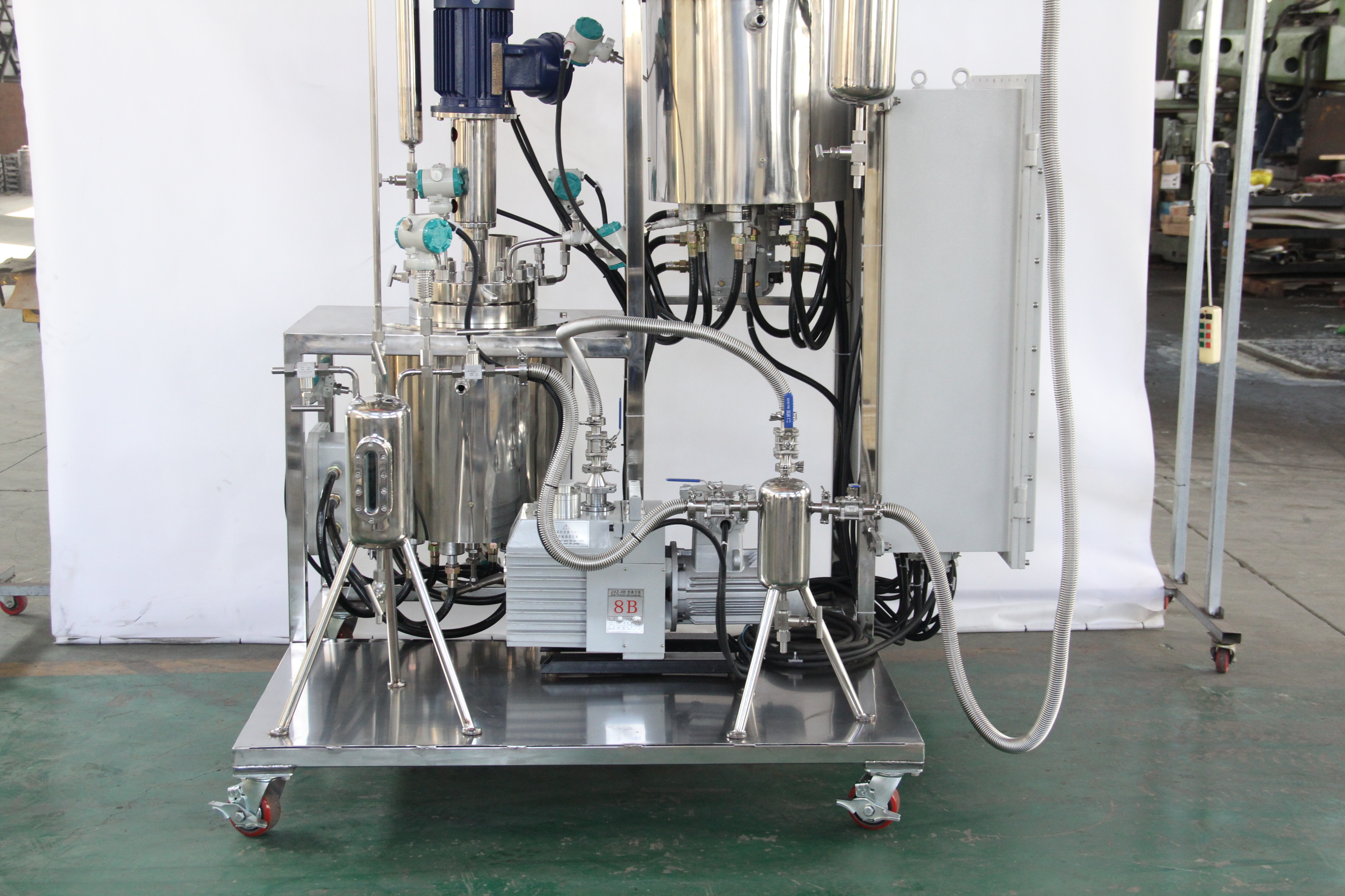 multi-stage stainless steel reactor system