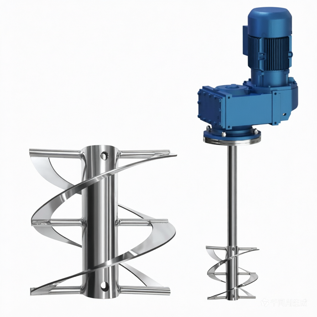 Detachable spiral helical impeller