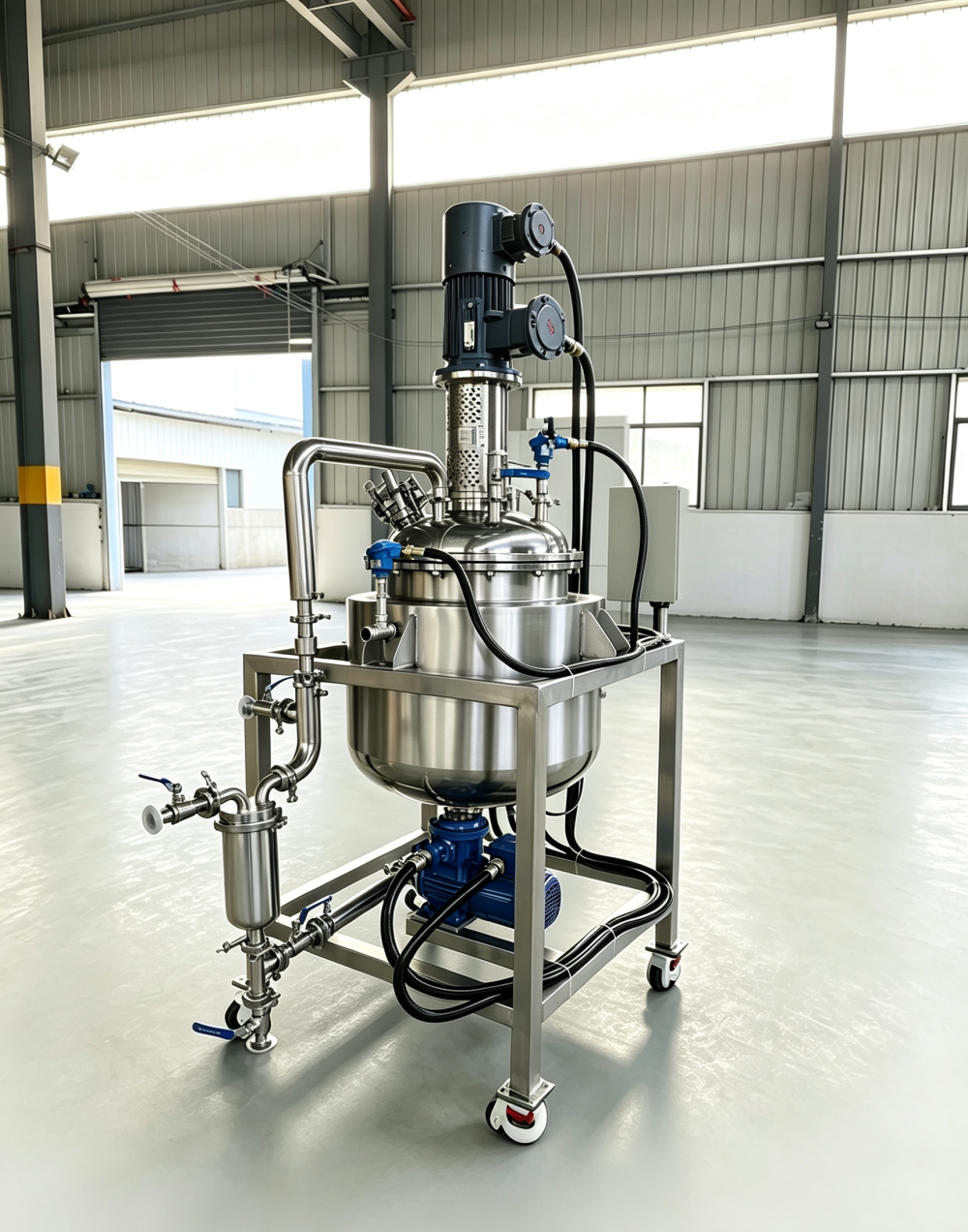 Agitated reactor