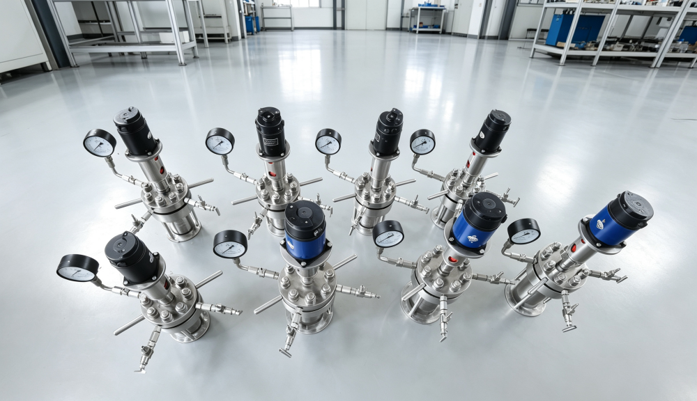 Stirred pressure reactors