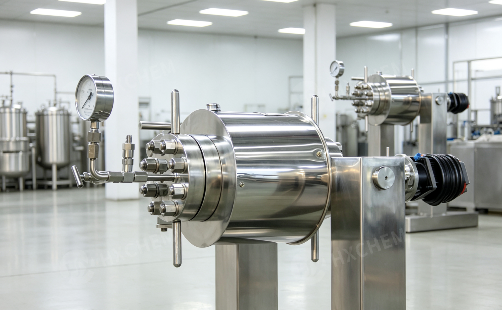 Horizontal stirred reactor