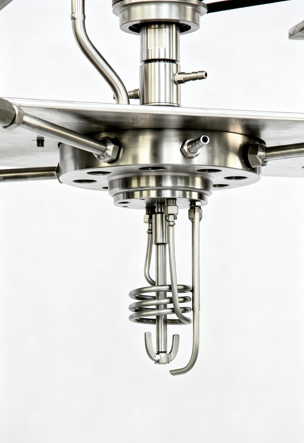 Overhead stirred pressure reactor