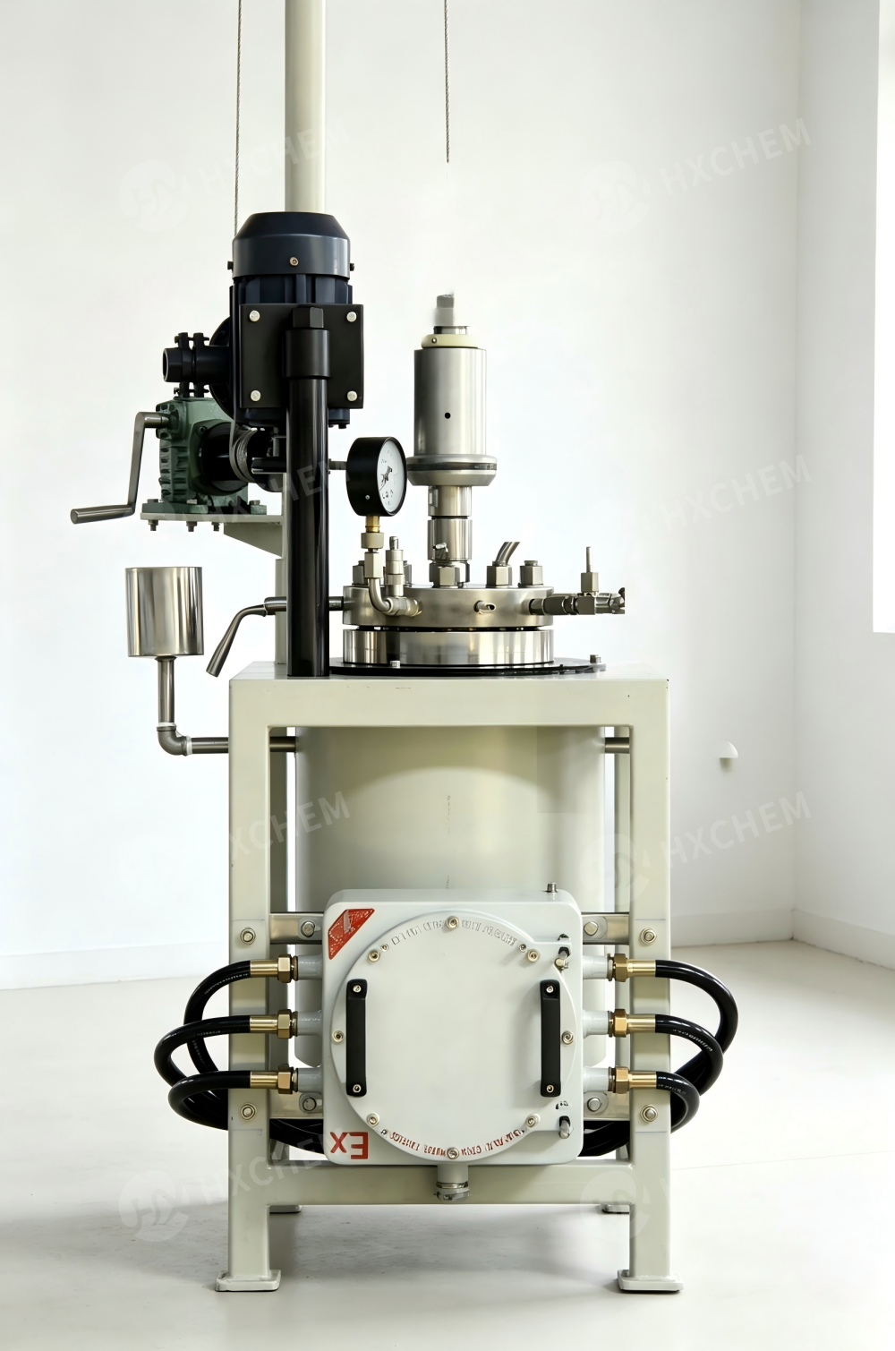 Laboratory manual lifting explosion proof pressure reactor