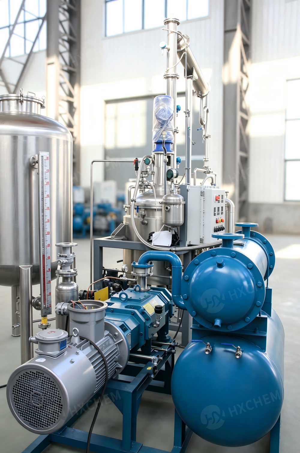 Vacuum distillation plant