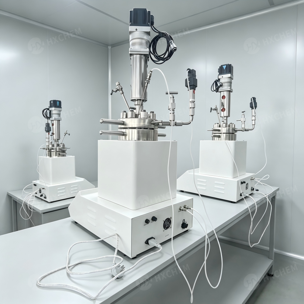 Bench top pressure reactors