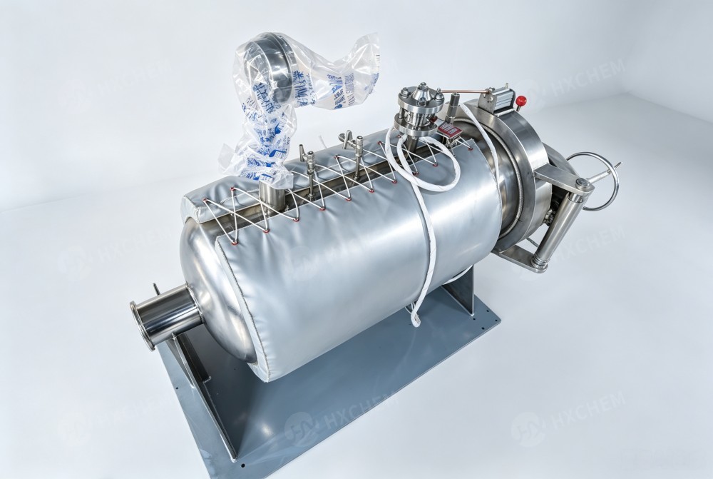 Fast closure horizontal autoclave
