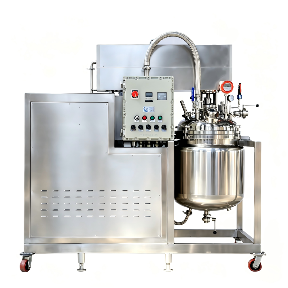 Electric lifting vacuum distillation mixing tank