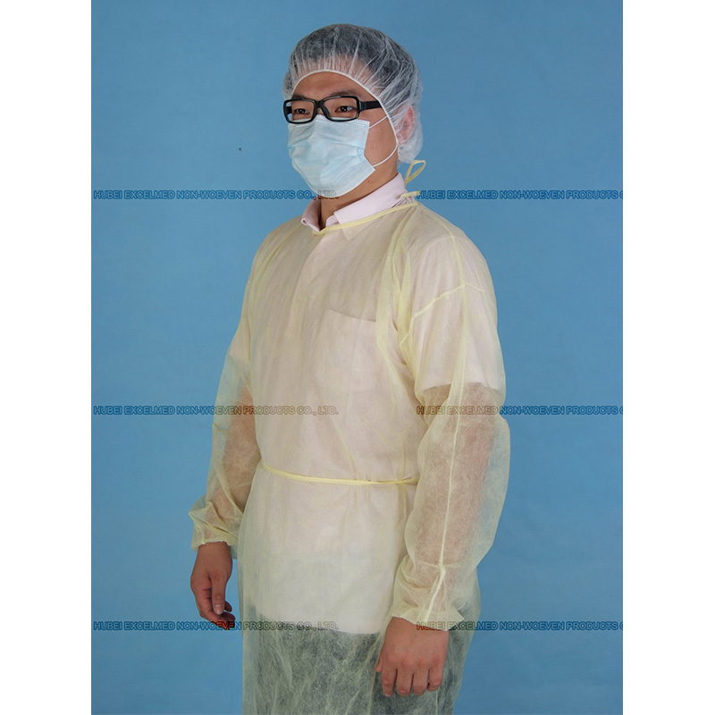 Non Woven Isolation Gown Elastic Cuff