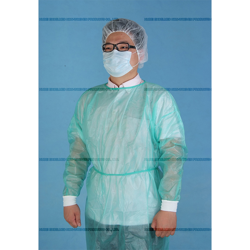 PP Laminated PE Isolation Gown