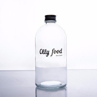 Bottiglia di vetro da 9 once e 16 once