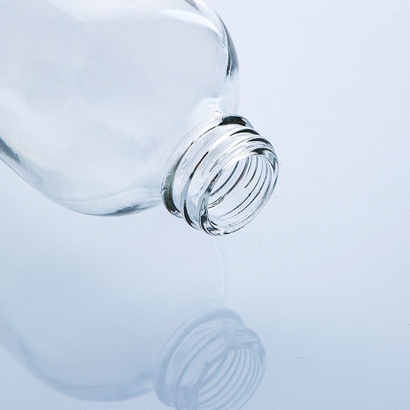 Botellas de bebidas vacías personalizadas, botellas de jugo de vidrio al por mayor