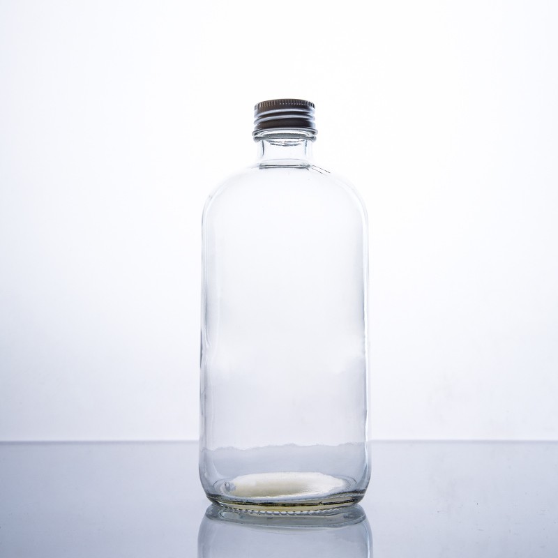 Botellas de bebidas vacías personalizadas, botellas de jugo de vidrio al por mayor