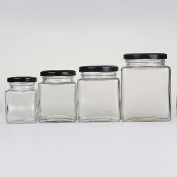 Botol Kaca Stoples Selai Persegi 500ml