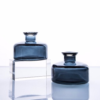 Flacone in vetro con diffusore a lamella vuoto da 200 ml con tappo