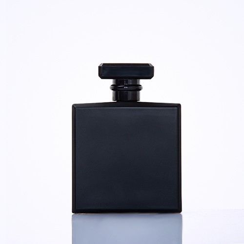 Flacone di profumo quadrato nero da 30 ml / 50 ml / 100 ml